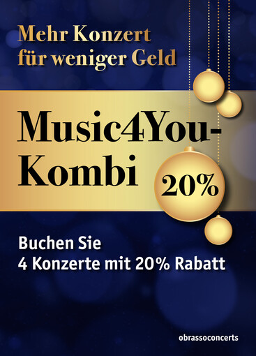 20% Rabatt auf ihre Ticketbestellung | © Obrasso Concerts