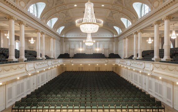 Die Sitzplätze im grosse Konzertsaal des Casino Bern