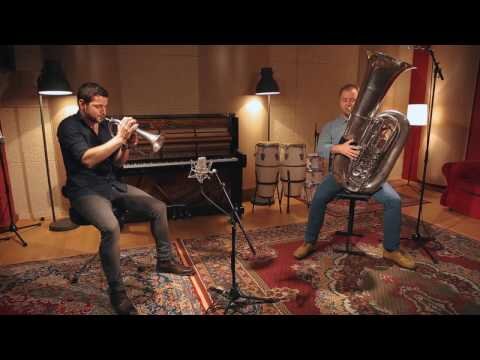 Albert Wieder an der Tuba
